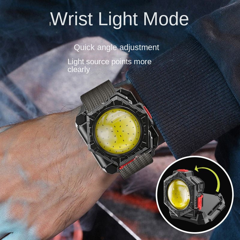 High-Intensity Outdoor Flashlight with Built-In Tools