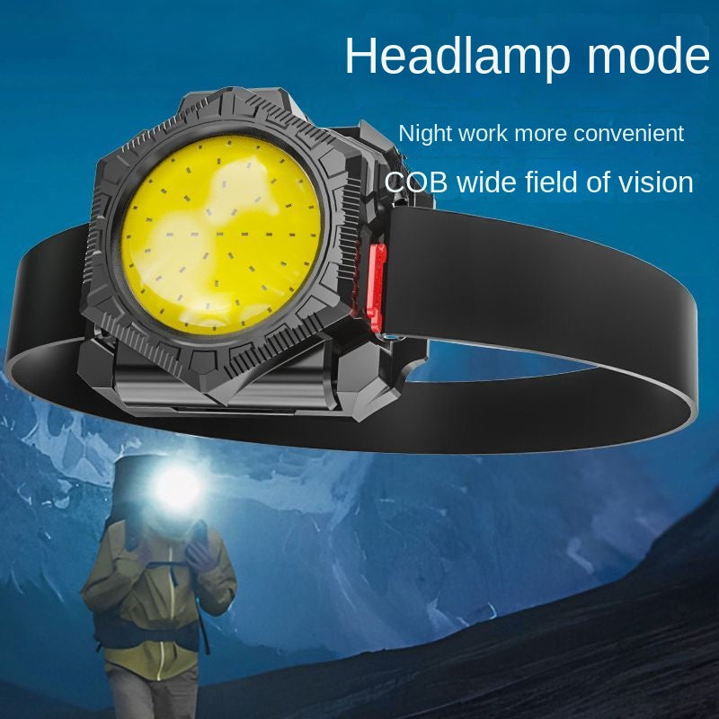High-Intensity Outdoor Flashlight with Built-In Tools