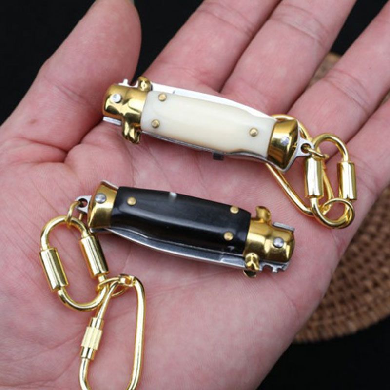 Miniature Folding Knife Keychain Tool for Easy EDC Carry
