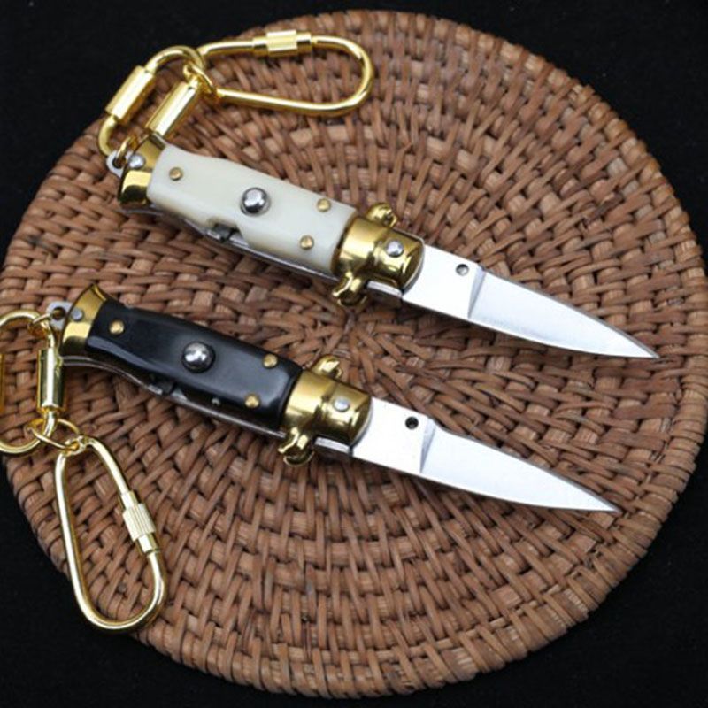 Miniature Folding Knife Keychain Tool for Easy EDC Carry