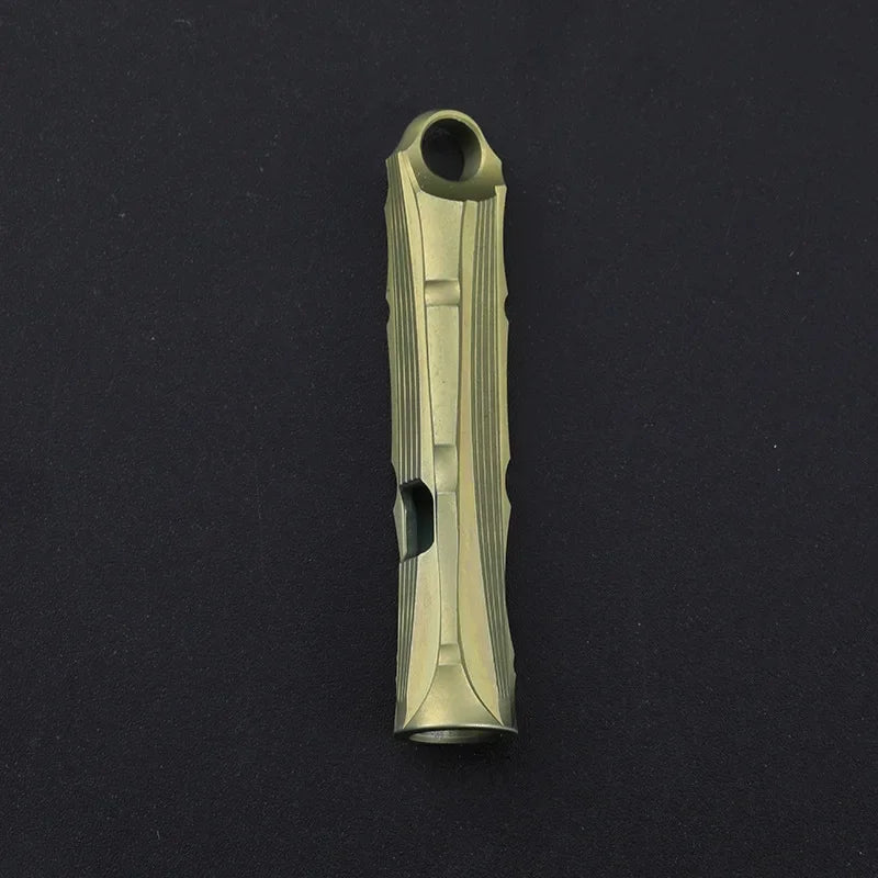 Portable Titanium Whistle for High Decibel Sound and Survival Needs