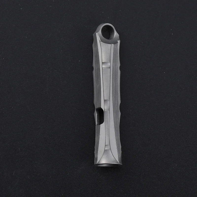Portable Titanium Whistle for High Decibel Sound and Survival Needs