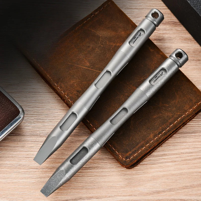 Titanium Alloy Multi-tool Crowbar Pry Bar for EDC with Outdoor Waist Attachment