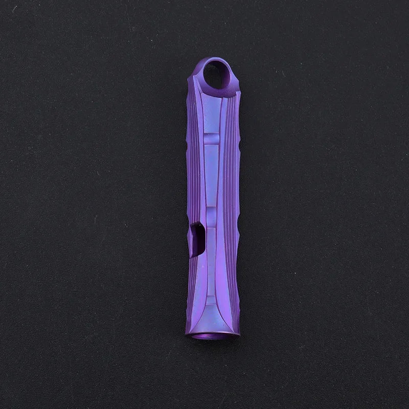 Portable Titanium Whistle for High Decibel Sound and Survival Needs