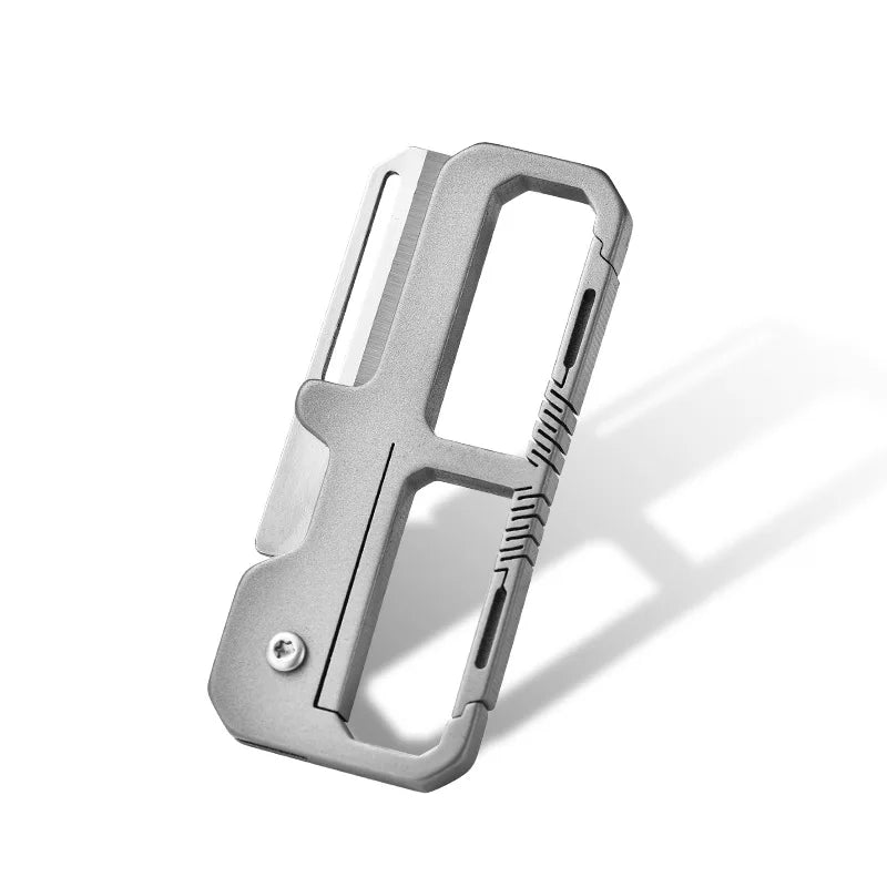 Titanium Alloy Keychain Multi-tool for Protection and Outdoor Survival EDC