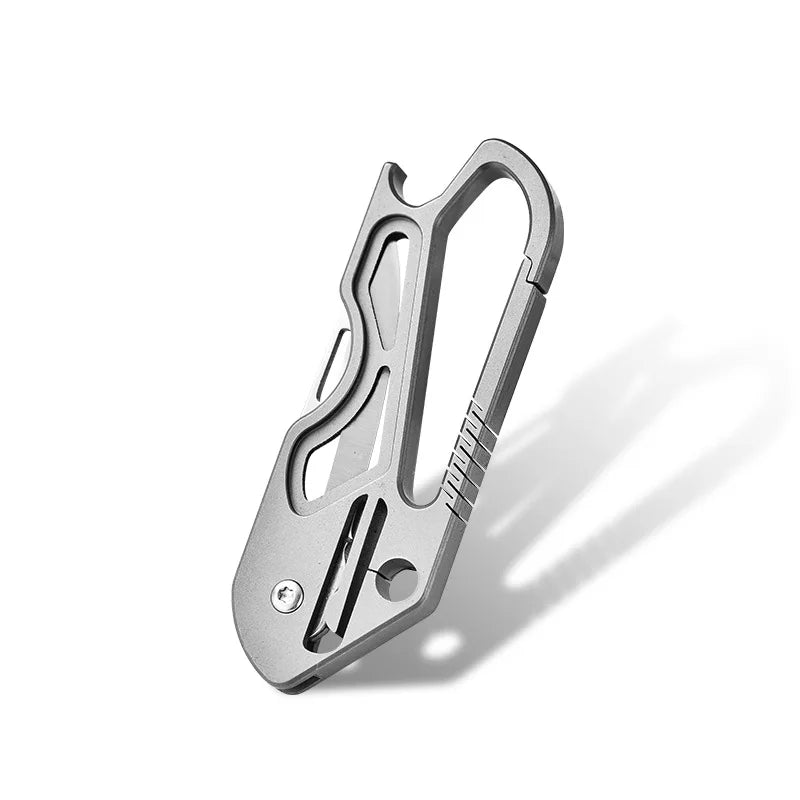Titanium Alloy Keychain Multi-tool for Protection and Outdoor Survival EDC