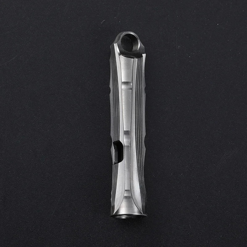 Portable Titanium Whistle for High Decibel Sound and Survival Needs