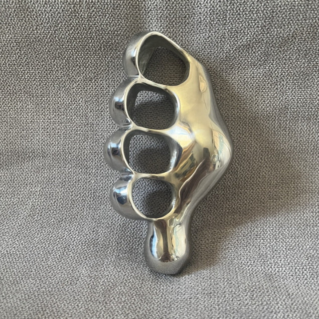 Left and Right Hand Steel Ergonomic Knuckle Duster Manual Polishing