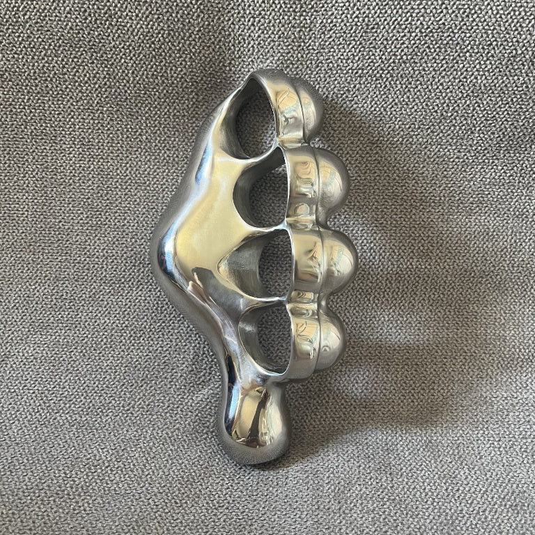 Left and Right Hand Steel Ergonomic Knuckle Duster Manual Polishing