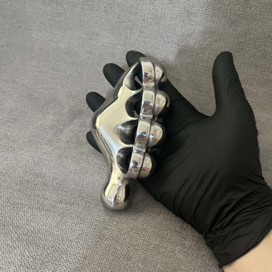Left and Right Hand Steel Ergonomic Knuckle Duster Manual Polishing