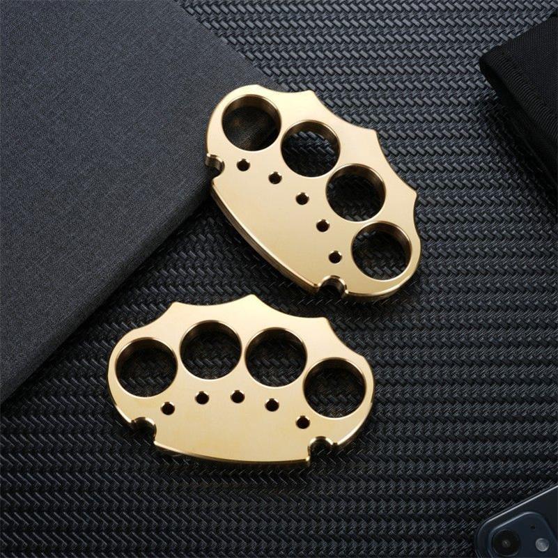 Thickened Brass Knuckle Duster for Self-Defense and Protection