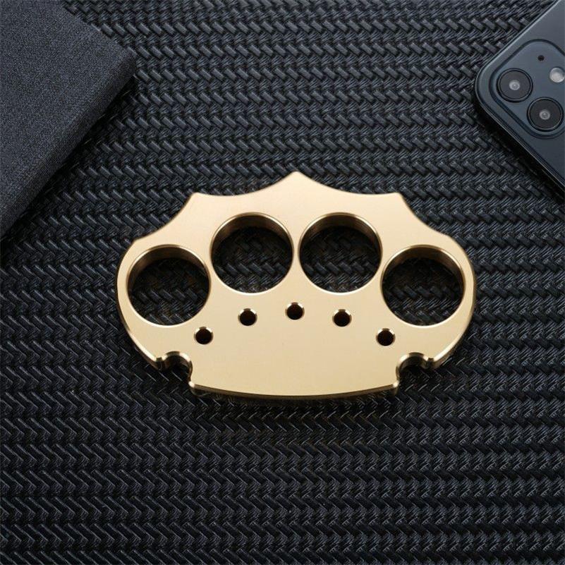 Thickened Brass Knuckle Duster for Self-Defense and Protection