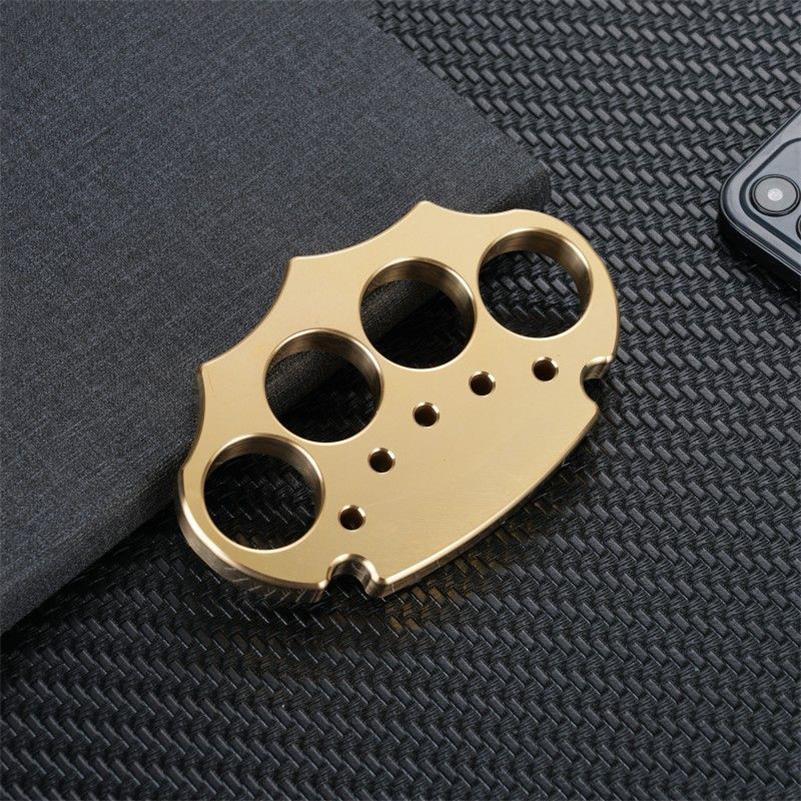 Thickened Brass Knuckle Duster for Self-Defense and Protection
