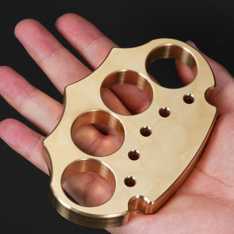 Thickened Brass Knuckle Duster for Self-Defense and Protection