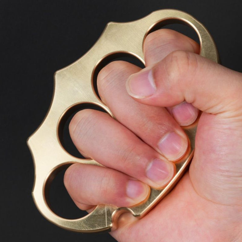 Thickened Brass Knuckle Duster for Self-Defense and Protection