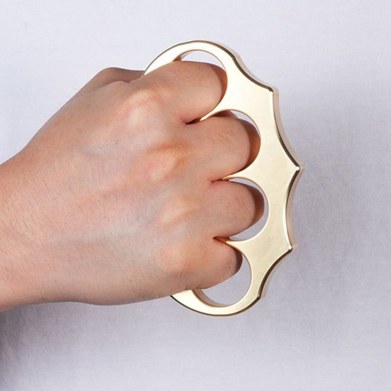 Thickened Brass Knuckle Duster for Self-Defense and Protection