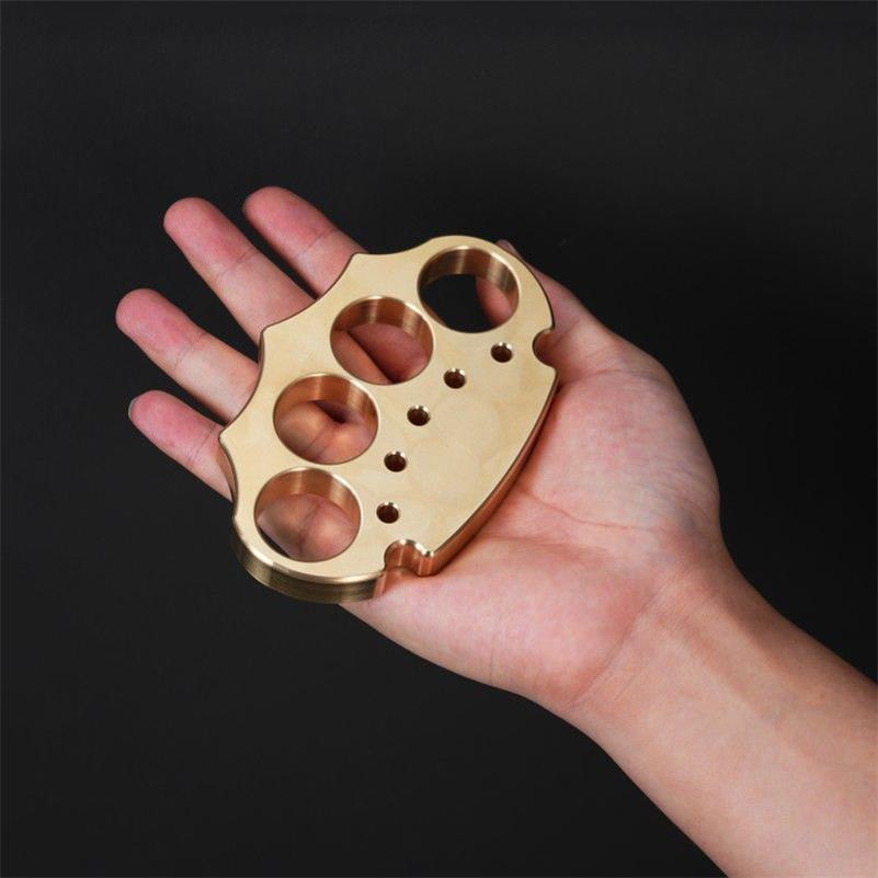 Thickened Brass Knuckle Duster for Self-Defense and Protection