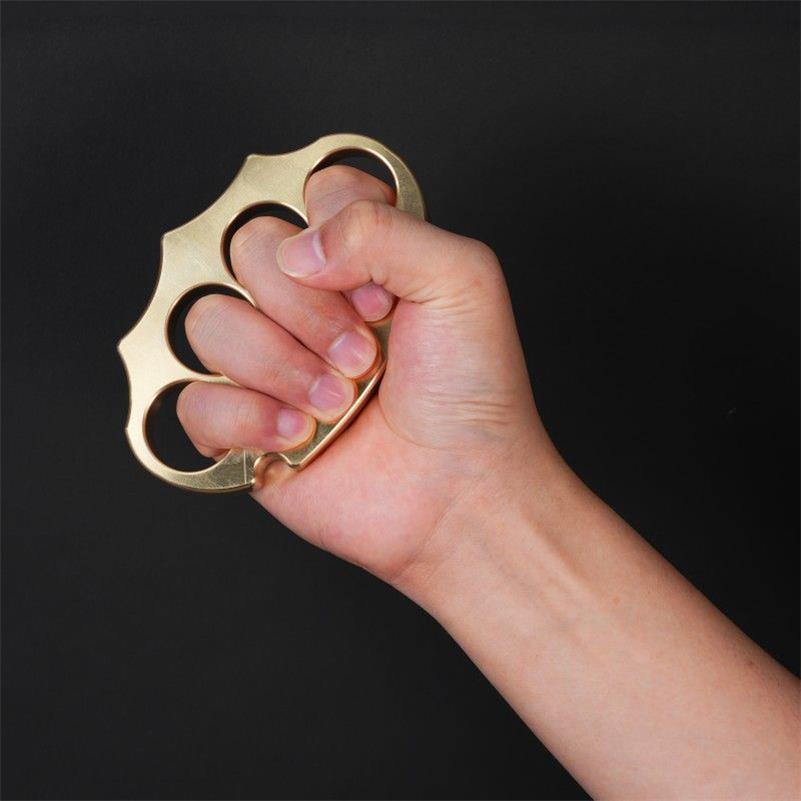 Thickened Brass Knuckle Duster for Self-Defense and Protection