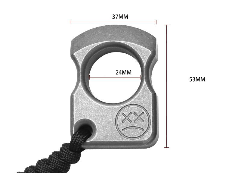 Titanium Knuckle Duster with Multiple Styles for Self Defense and Window Breaking