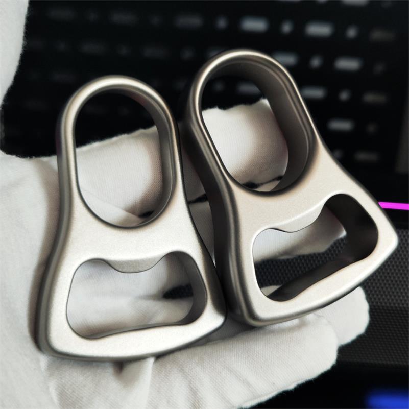 Titanium Alloy Knuckle Duster Window Breaker Bottle Opener Self-Defense Gear