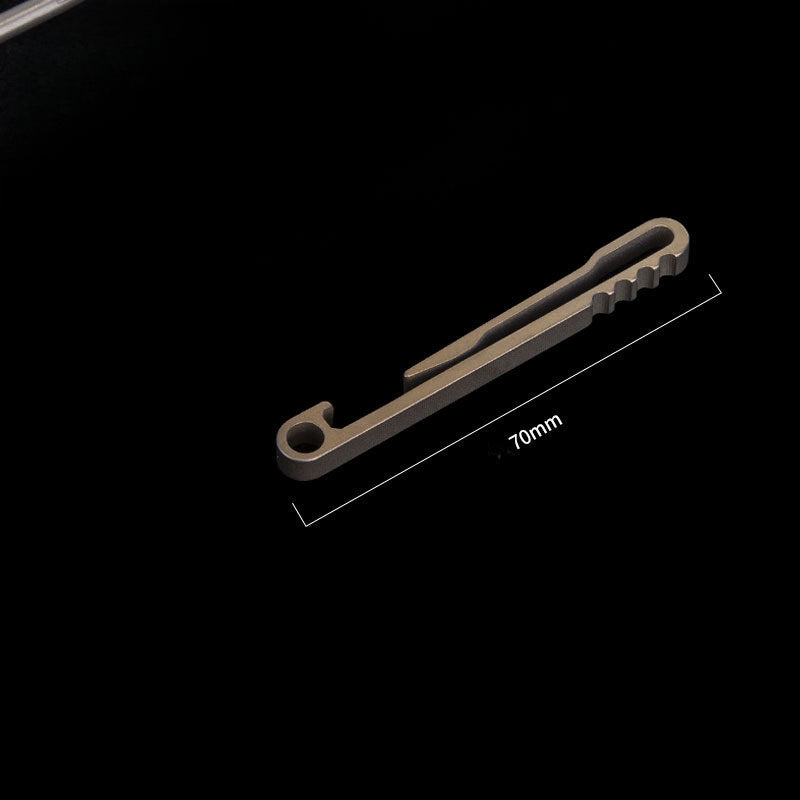 SwiftClip Titanium Key Ring for Efficient Car Key Storage
