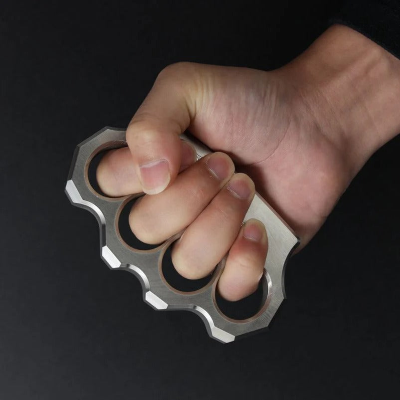 Solid Fine Steel Knuckle Duster Tactical Tool for Personal Safety