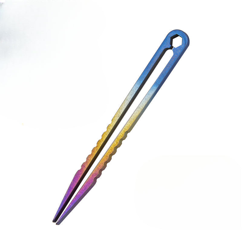 Multi-Function Static-Free TC4 Titanium Tweezers with Anti-Magnetic Properties