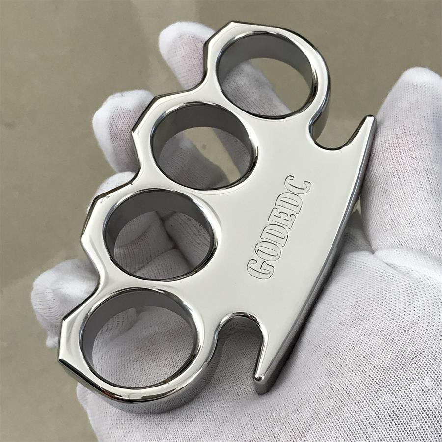 The GODEDC Mirror-Polished Steel Knuckle Duster