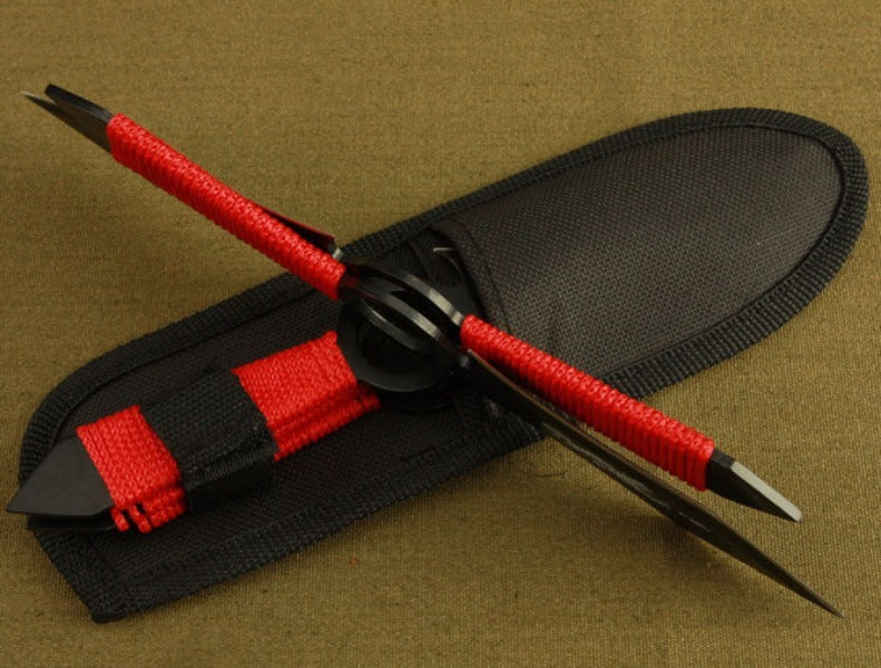 3PCS Tactical Camping Knife Outdoor Hunting Defense Dart Set