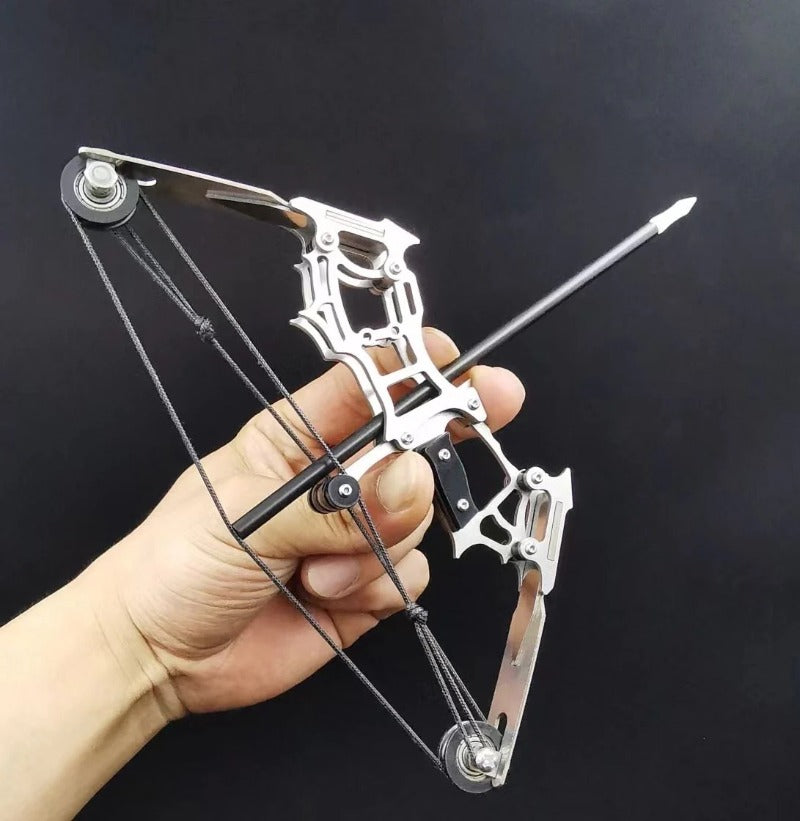 Pocket-Sized Compound Bow Mini Bow and Arrow Set for Archery Practice