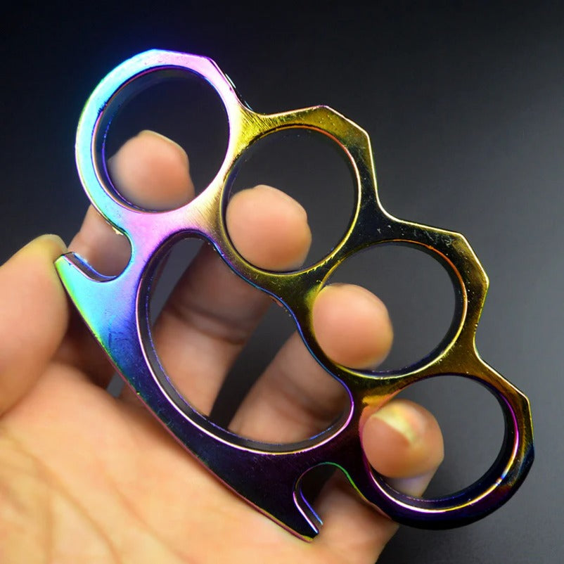 ColorGuard Metal Brass Knuckle Duster and Tiger Fist Buckle for Safety