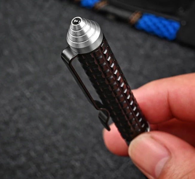 Wilderness Survival Mini Knife with Damascus Blade and Multifunctional Features