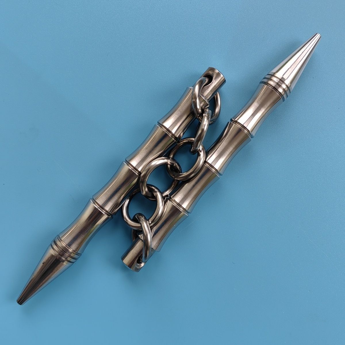 Portable Solid Steel Nunchaku Built for Effective Self-Protection