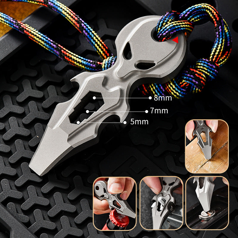 Titanium Alien Finger Knuckle Duster EDC Tool