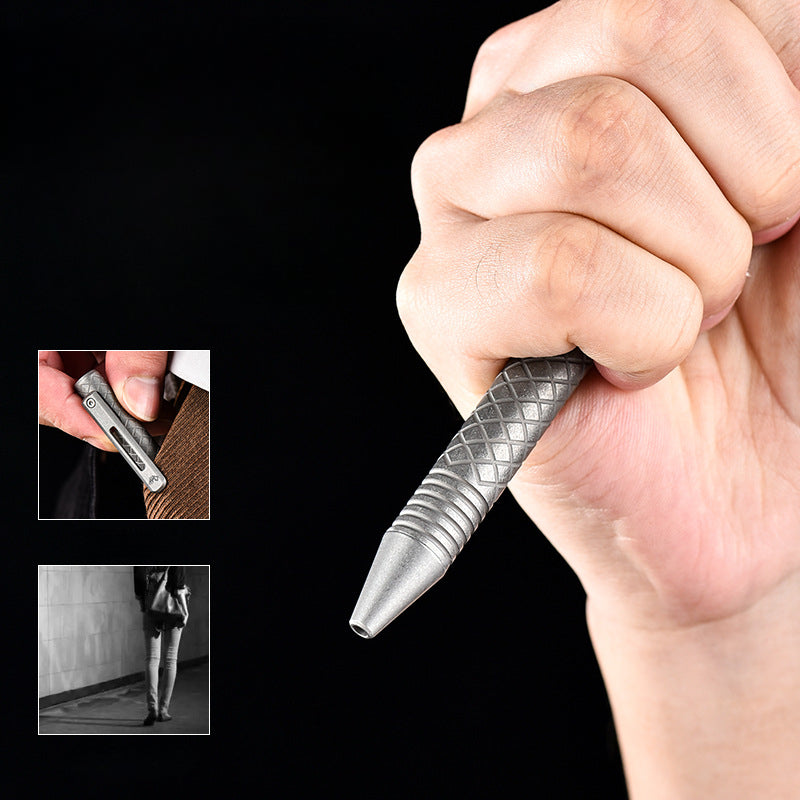 Titan Lattice Slider ColorShift Defense Pen with Advanced Functionality