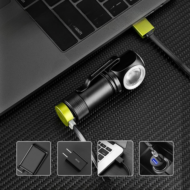 Detachable Aluminum Alloy Flashlight Headlamp for Waterproof Night Fishing