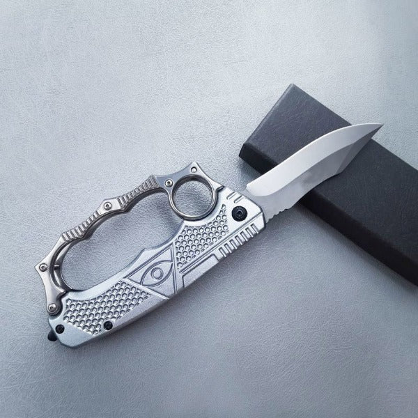 Knuckle Folding Knife for Outdoor Self Defense EDC Pocket Tool
