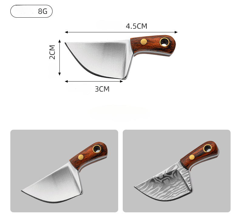Miniature Axe Knife Keychain Charm for Easy Carry and Utility