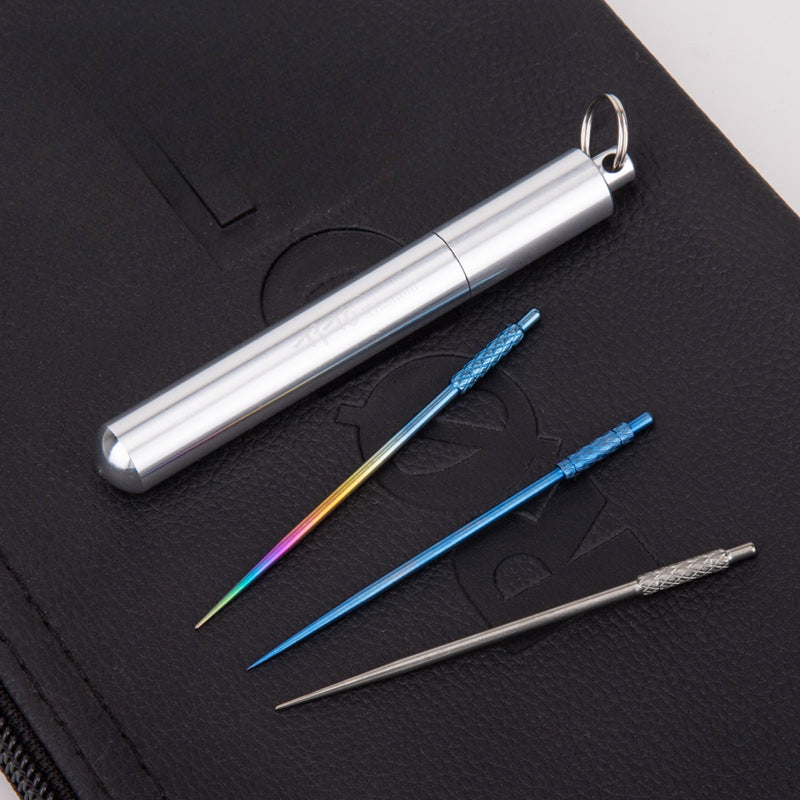 Titanium ProSeal Tactical Toothpick for EDC and Survival