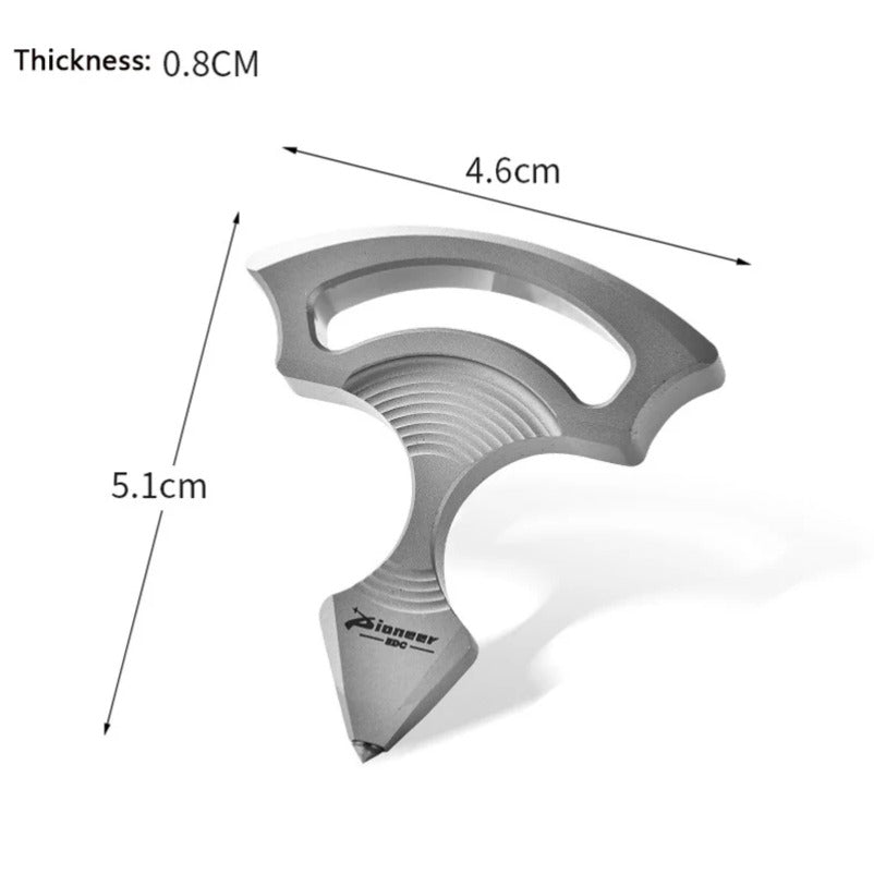 Titanium Alloy Emergency Shatter Key for Quick Window Breakage