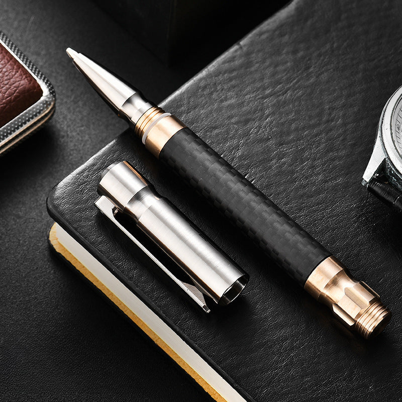 Titan She-Shield Carbon Fiber Escape Pen with Multi-Tool Functions
