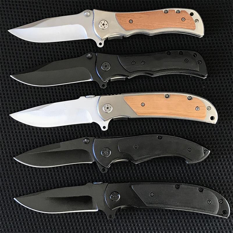 Folding Knife with Durable Wooden Handle for Everyday Self-defense