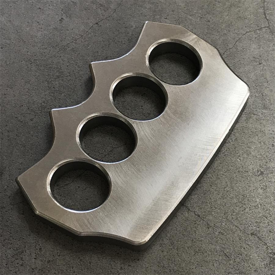 Solid Pure Steel Knuckle Duster for Tactical Self-Defense