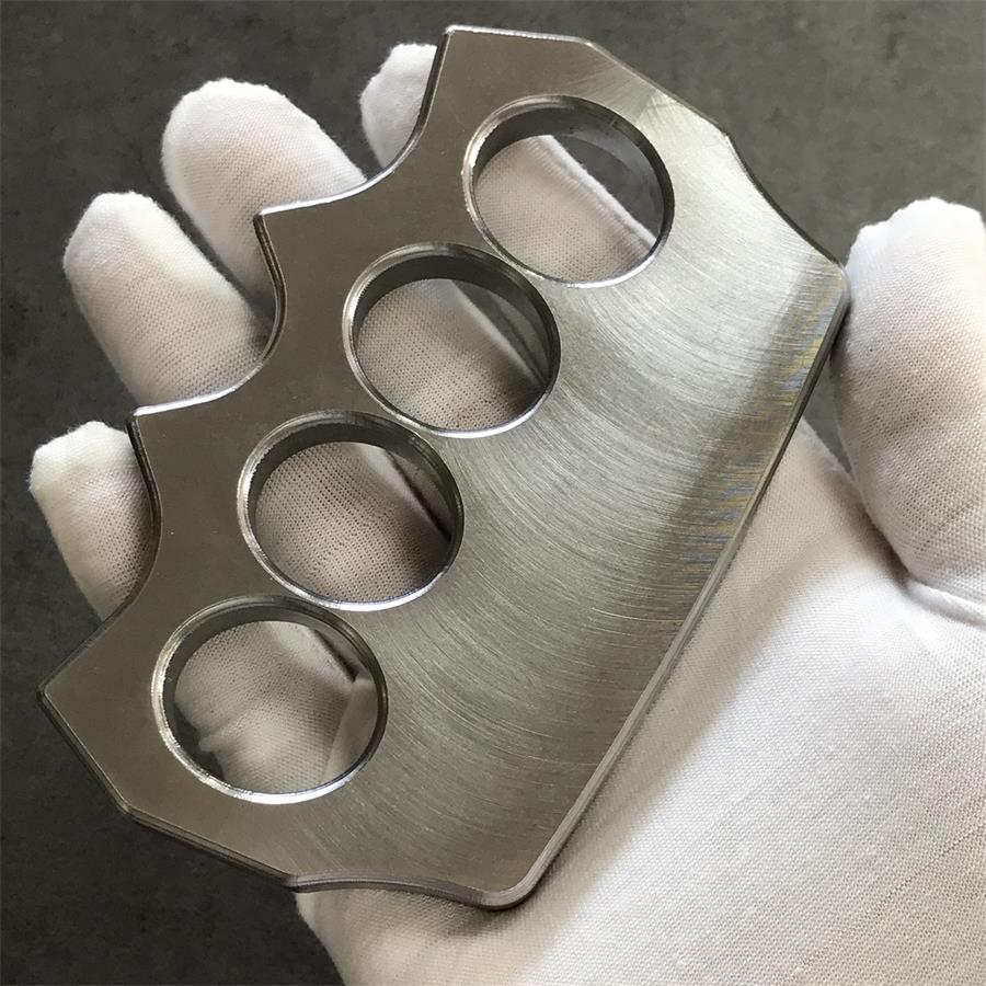 Solid Pure Steel Knuckle Duster for Tactical Self-Defense