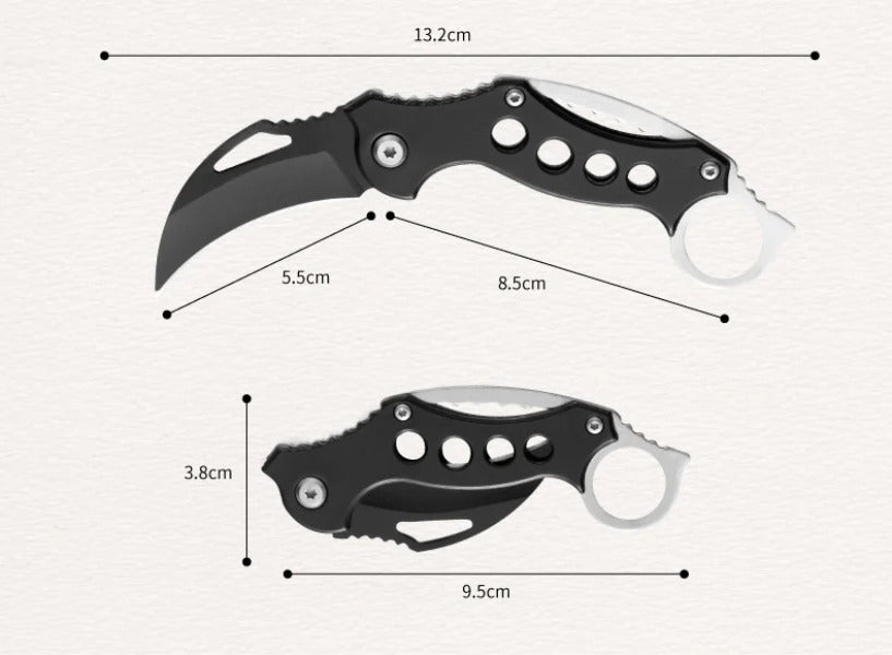 Folding Claw Survival Knife for Outdoor Adventures EDC Tool