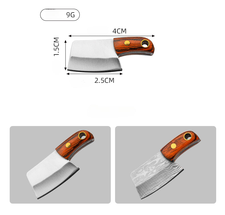 Miniature Axe Knife Keychain Charm for Easy Carry and Utility