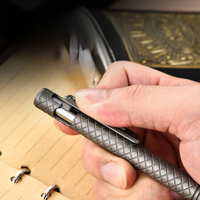 Titan Lattice Slider ColorShift Defense Pen with Advanced Functionality