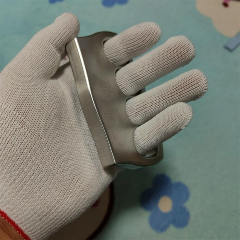 Protective Knuckle Duster Crafted from 304 Stainless Steel for EDC