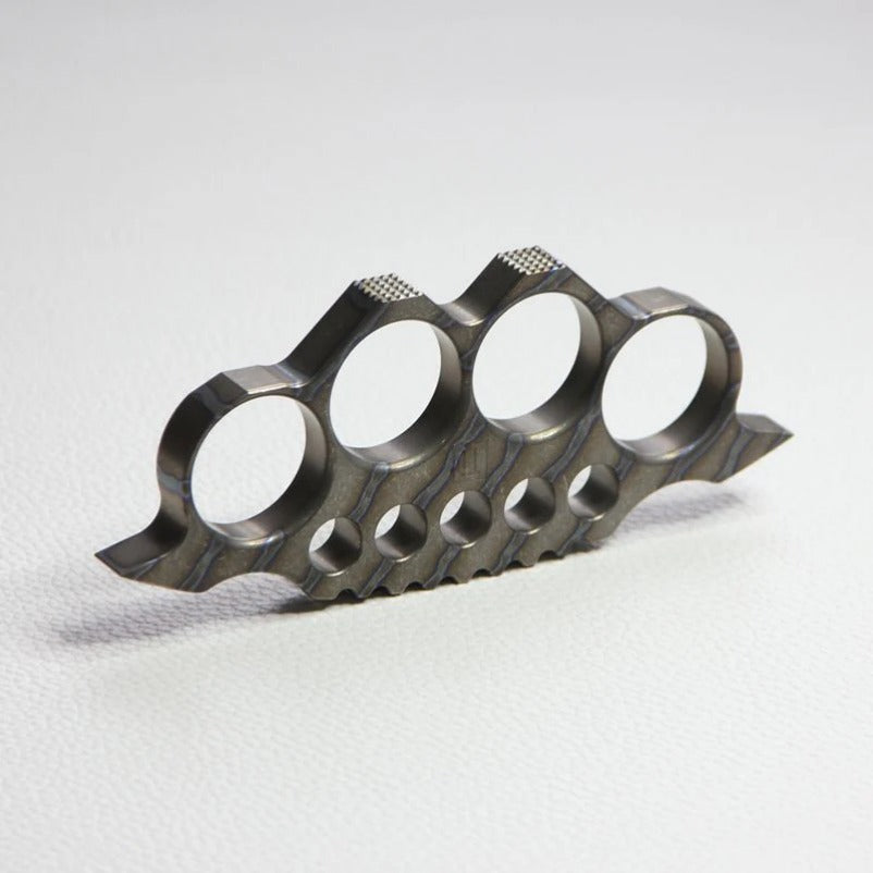 TC4 Titanium Self-Defense Knuckle Duster Compact Tool with Window Breaker
