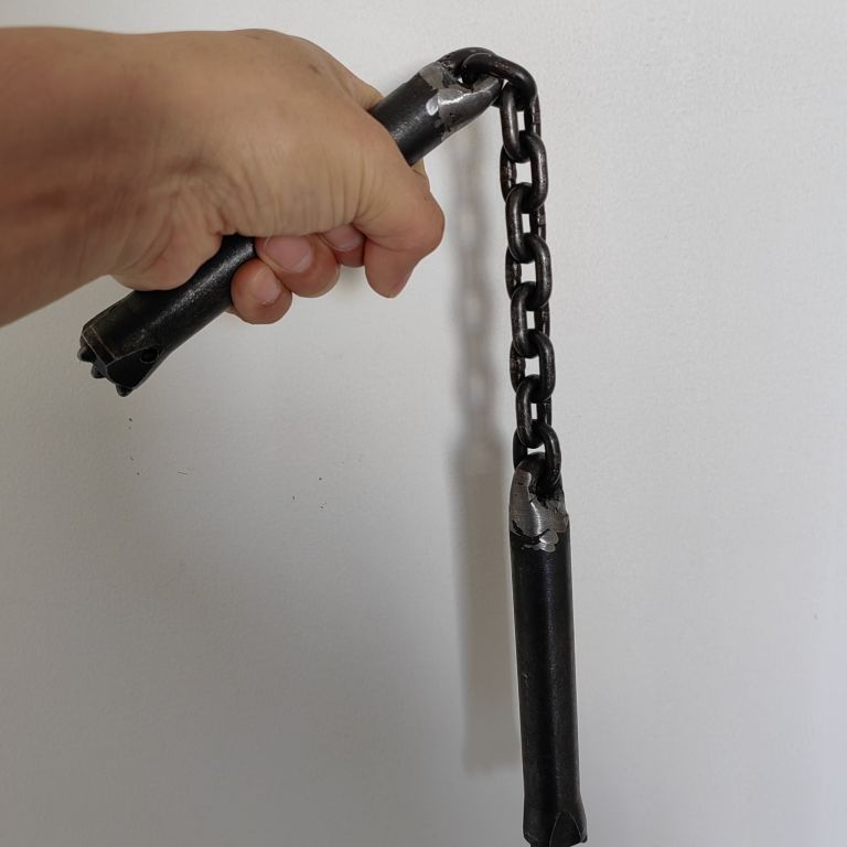 Premium Handcrafted Meteor Chain Whip Baton in Tungsten Steel